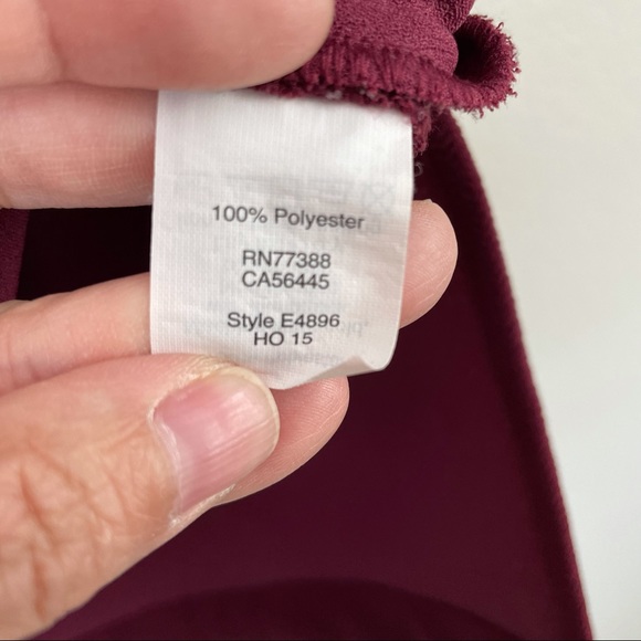 MADEWELL Crepe Canal Maroon Sleeveless Blouse - Picture 10 of 10